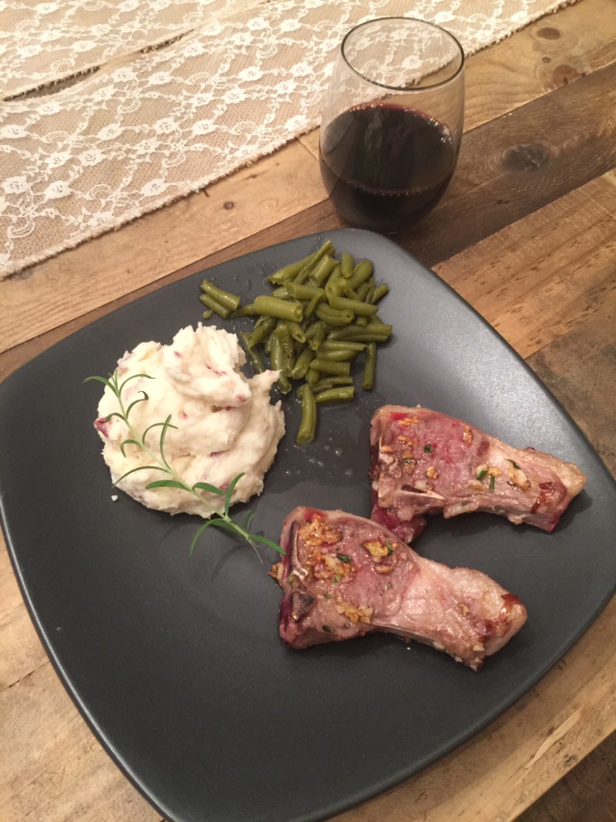 Rosemary & Garlic Pan-Fried Lamb Chops