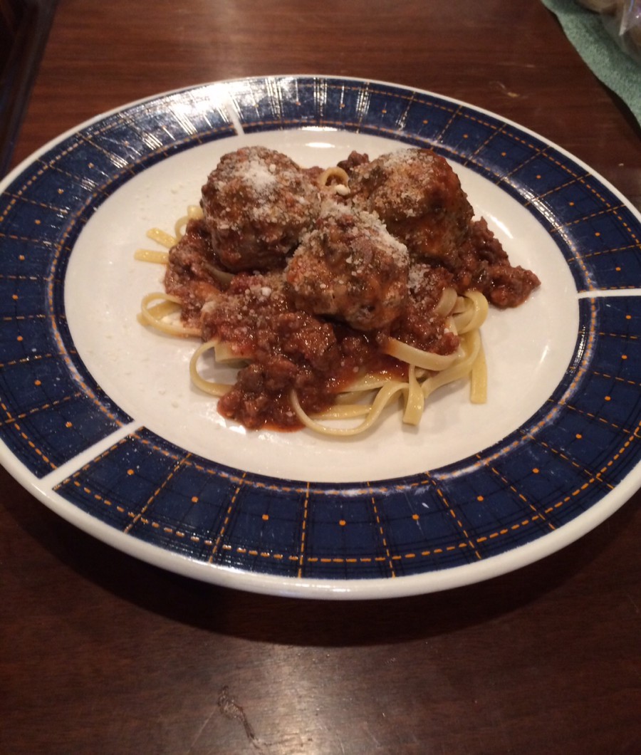 Spaghetti with Sausage Meatballs